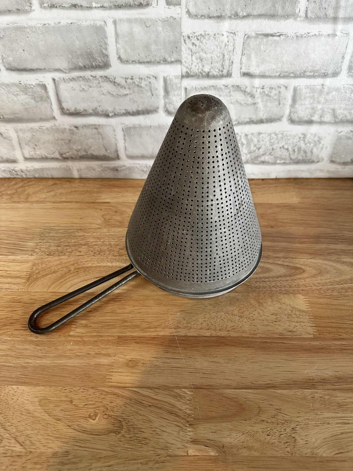 Rare Vtg 8" Aluminum Metal Strainer Colander Made In USA eBay