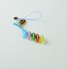 JAPONÉS Magatama Amuleto OMAMORI Dije Buena fortuna Poder Ojo de Gato Piedra