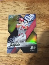 2020 Topps Chrome Mike Trout GOLD Decades Of Dominance WAR 43/50 Angels Die Cut