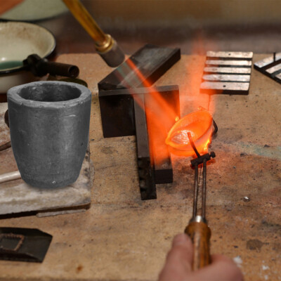 LLF keramische smelten Crucible Cup oven smelten gieten Refining goud zilver koper gieten Cup 2000 g