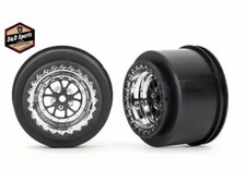 Traxxas 9473R Wheels Weld chrome with black rear  2 