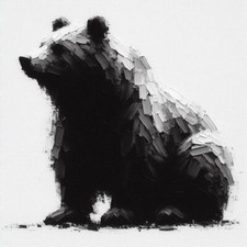 ORIGINAL BEAR PAINTING -  America Canada Alaska Art Signed Professional Presale