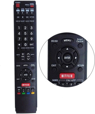 New Remote Control For Sharp LC-46LE830U LC-60LE632U LC-40LE830U AQUOS LCD TV