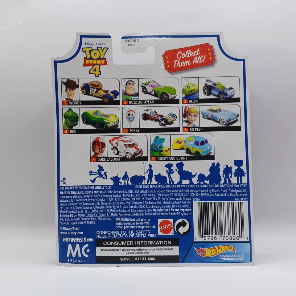 Hot Wheels - Toy Story 4 Duke Caboom - Disney Pixar Character Cars - Image 2 of 2