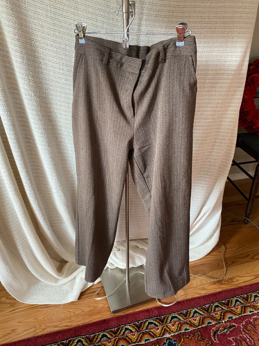 Briggs New York Brown FLAT FRONT SLACKS Pants | eBay
