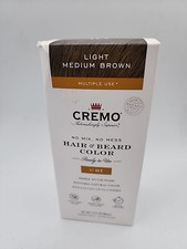cremo hair  beard color 07 light medium brown 2.7oz ea no box