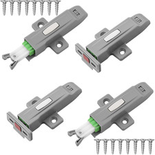 4 PCS Push to Open Door Catches, Heavy Duty Push to Open Latch for Closet Closin