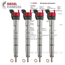 4x Toyota 1.4 Einspritzdüse Injektor 0445116044 0445116054 23670-33060
