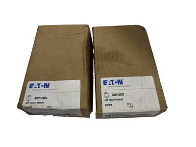 2x EATON GWF1020V GWF Leistungsschalter 20 Amp *NEU* Schneller Versand