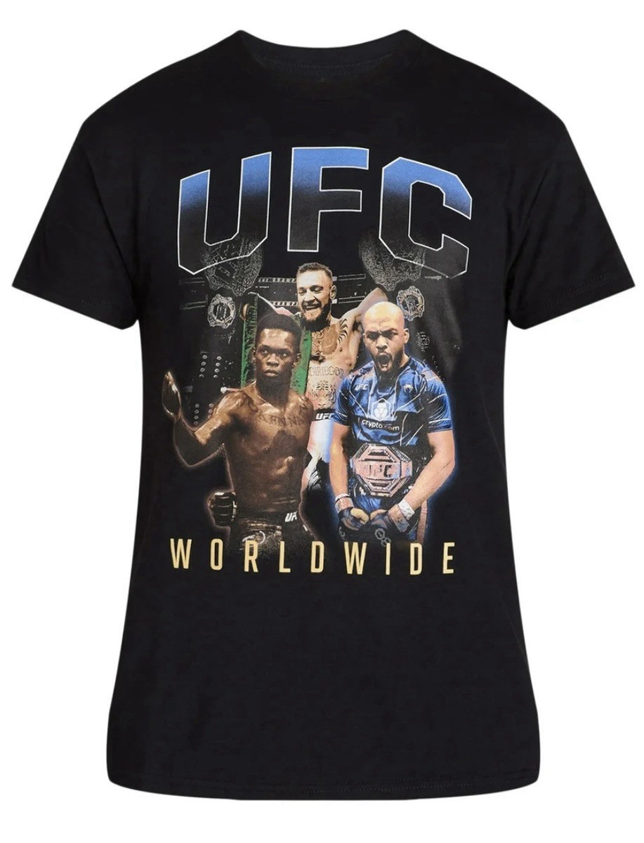 NEW-UFC Worldwide Graphic T-Shirt XL Israel Adesanya-Jon Jones-Conor  Mcgregor | eBay