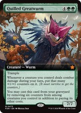 Quilled Greatwurm (Extended Art) - Normal NM MTG Foundations