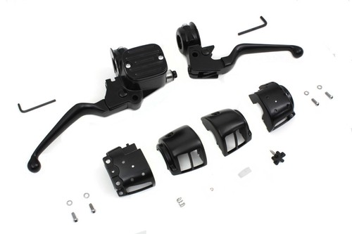 Contour Style Handlebar Control Kit Black fits Harley Davidson - Picture 4 of 4