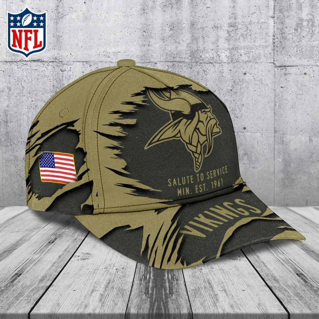 Vikings 2025 Salute to Service Classic Cap