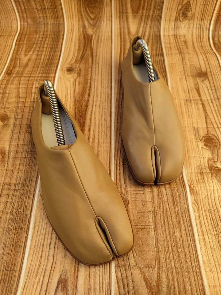 Maison Martin Margiela Brown Leather TABI Babouche Mules Loafers EU 38 US 7.5 - Image 4 of 4