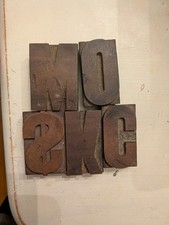 ∞ Vintage LETTERPRESS Wood Type Mixed Letters and Symbols Hatch Show Print Era ∞