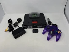 Nintendo 64 N64 Console Bundle With Expansion Pack/ 1 Controller/ 1 Game Working