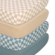 Baby Organic Bassinet Sheets 4-Pack for Boy or Girl - Ultra Soft Rectangle ...