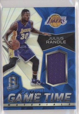 2015 Panini Spectra Game Time Materials Silver Prizm 37/49 Julius Randle #5 0q3