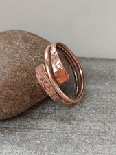 Pure 100 Copper Wrap Ring, Arthritis Thumb Ring, Solid Copper Ring, All Size