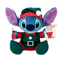 Disney Parks Stitch Elf I've Been Good Holiday Christmas Plush