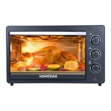 New! Countertop Toaster Oven Black w/ Baking Rack & Pan