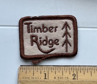 Timber Ridge Golf Course Club Souvenir Small Embroidered Patch Badge
