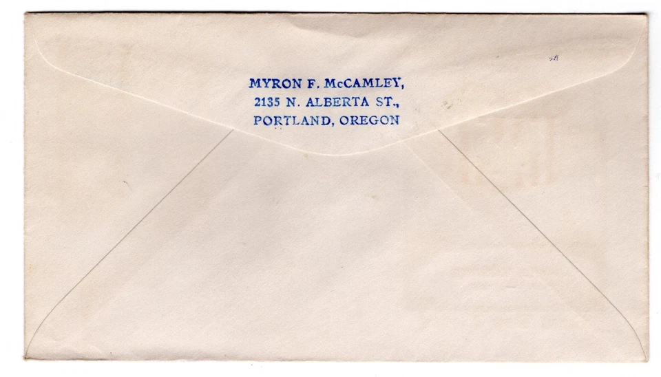 #810 Presidential Series 5c White House 1938 FDC - #28 Multnomah - Image 2 of 2