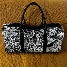 Large Cowhide Duffle Bag Genuine Leather Trav...