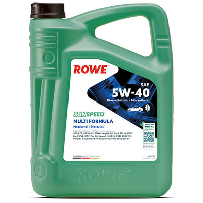 5 Liter 5W-40 ROWE SUNSPEED Multi Formula VW 505.01 Pumpe-Düse/dexos2