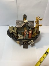 Noah's Ark Lamp Figurine Tabletop Decoration Light Religious Home Decor