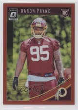 2018 Donruss Optic Rookies Red Prizm 33/99 Daron Payne #105 0ad