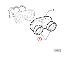 CORNICE QUADRO STRUMENTO ALFA