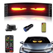 Flexible Devil Eyes Light for Windshield,LED Sign for Car,LED Digital Panel
