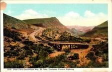 Tarjeta postal Salt Flat TX PASE A TRAVÉS DE GUADALUPE MTS. EL PASO-CARLSBAD j/26 AW0690