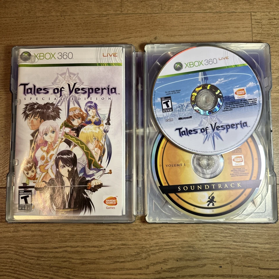 Microsoft XBOX 360 Tales of Vesperia edição especial caixa de aço com trilha sonora - Imagem 2 de 3