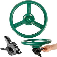 10 Inch Plastic Steering Wheel Playset Plastic Pirate Ships Wheel with Clip S...