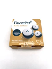 FluentPet Basic Buttons 2 Pack Talking Aid For Dogs & Cats Batteries Included
