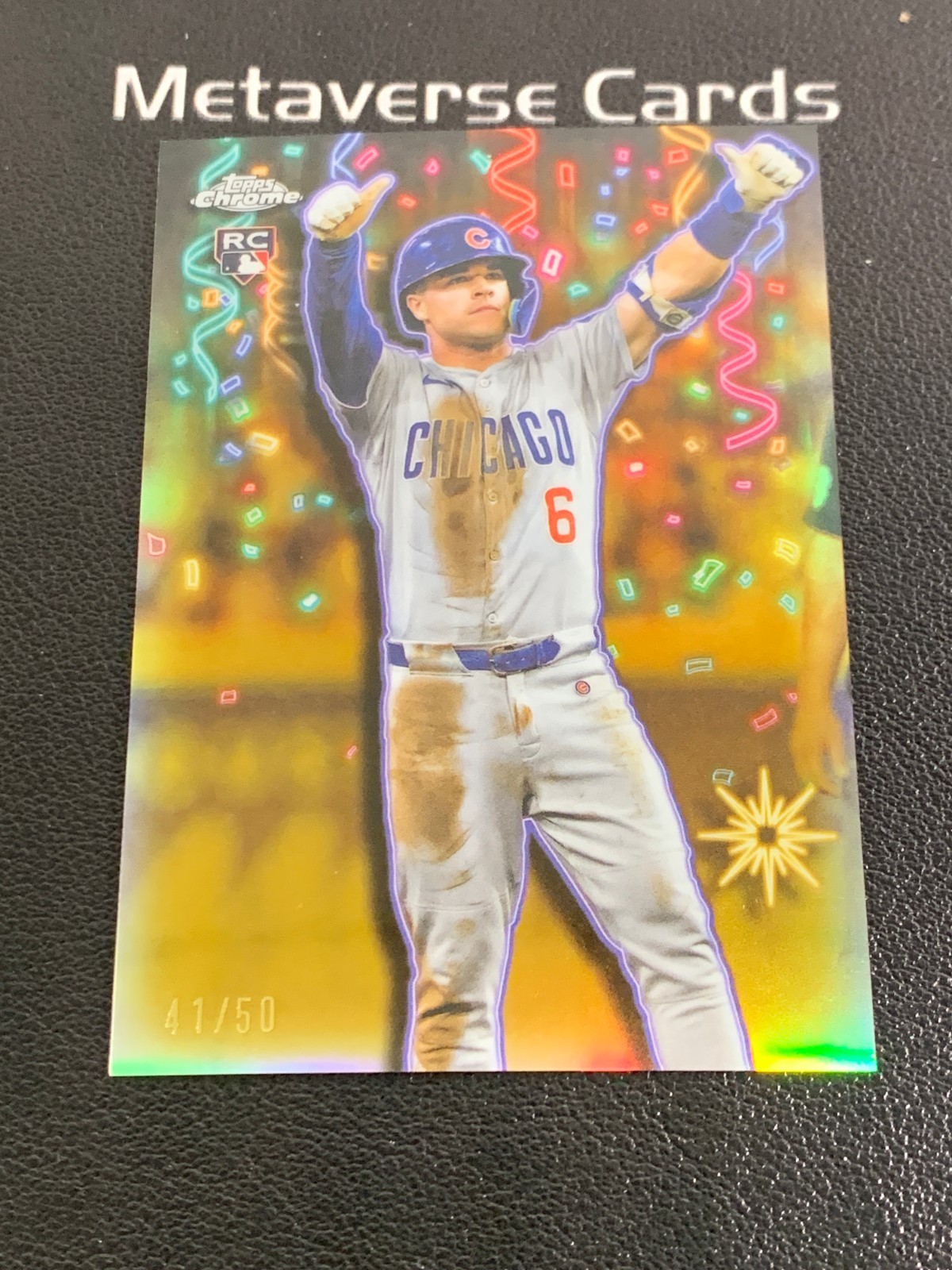 2025 Topps Chrome Update Celebracion Matt Shaw RC Rookie Gold Refractor /50