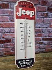 Jeep Thermometer Sign Parts Service Garage Truck Gas Oil Lift Kit Vintage Style Jeep Thermometer Sign Parts Service Garage Truck Gas Oil Lift Kit Vintage Style