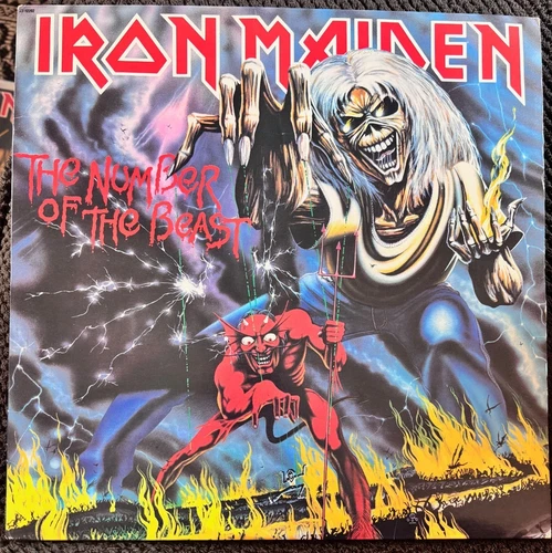 Iron Maiden 1982 Number of the Beast Orig Harvest 12202 Vinyl LP vg