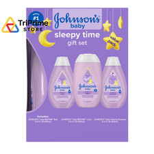 Johnson's Baby Sleepy Time Gift Set with Calming Bedtime Bath, Small, Purple