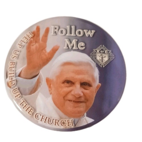 Knights of Columbus Follow Me Help Us Build Up the Church pin