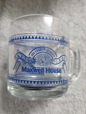 Maxwell House 100 Years of Quality 1892-1992 & Entenmann's Promotional Glass Mug