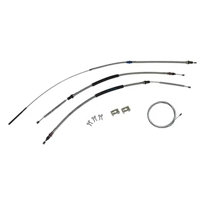 1958-64 Chevrolet Impala Complete Parking Brake Emergency Cable Kit OE Steel - Image 1 of 4