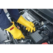Ansell Class 2 Y 16 Electrical Gloves,Class 2,Yellow,Sz 9,Pr