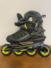 Roces Argon Men s Inline Skates Size 7 Black and Yellow New