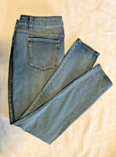 TIME AND TRU Light Blue High Rise Stretch Skinny Woman's Jeans; Size 14