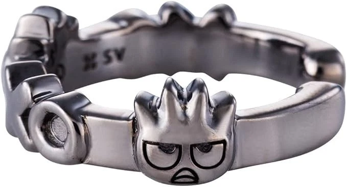 Brazalete de oreja Badtz-Maru Sanrio en plata 925 con rodio negro (SABB30-E002BK) Foto 2 de 4