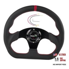Racing Steering Wheel,12.6  /320mm Genuine Leather 6 Bolts Steering Style C