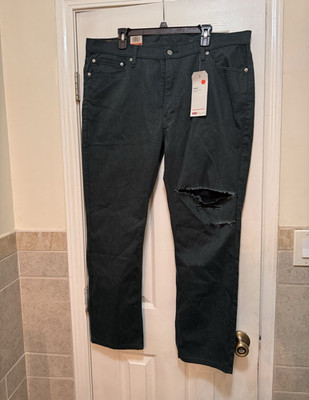 Levi's 511 Men's Slim Fit Stretch Denim Jeans Insulated Black Dark Wash